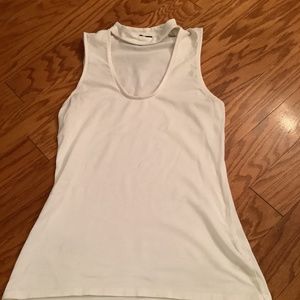 Express White Choker Top